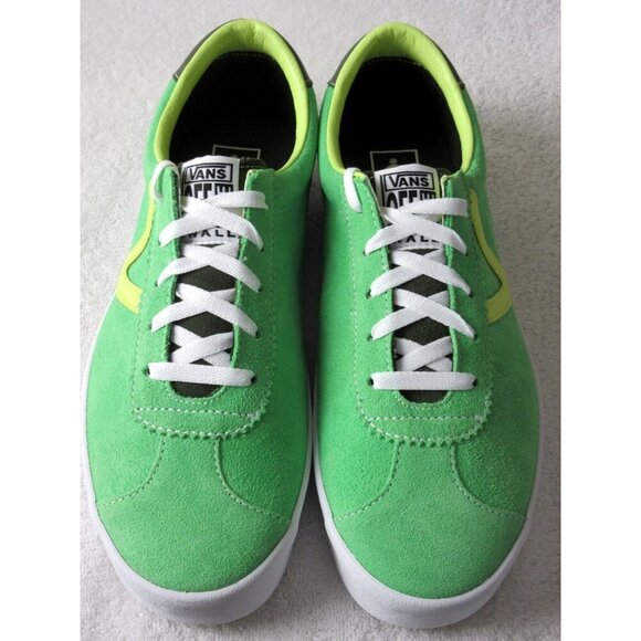 Vans Men's Sport Low Sport Pop Green White Suede shoes Sizes NIB - Picture 3 of 5
